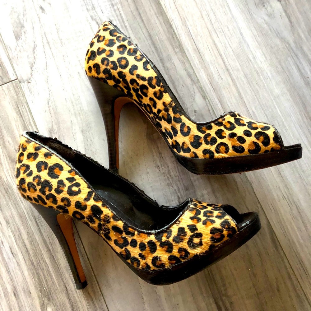 Aldo Leopard print heels